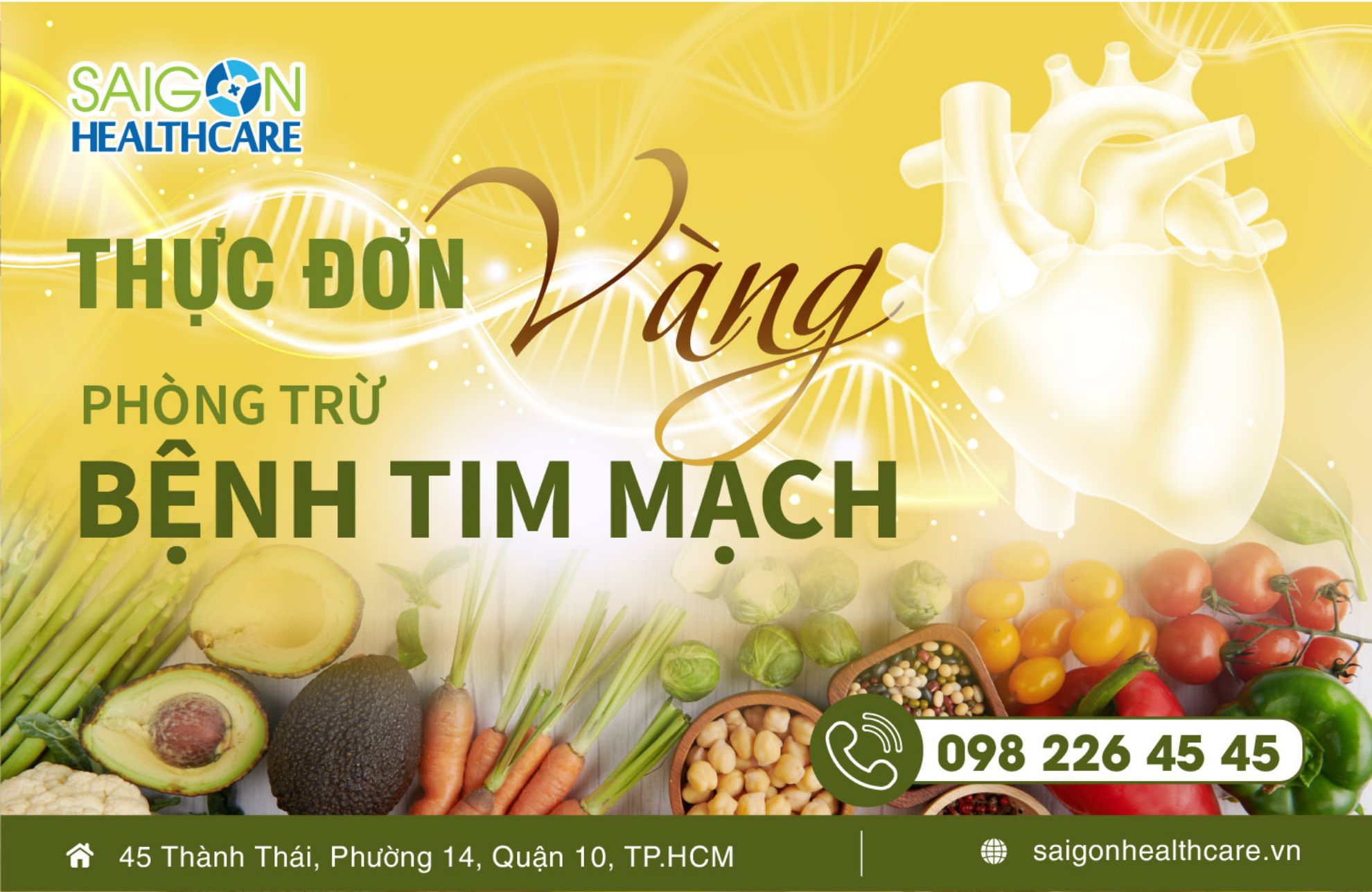 THỰC ĐƠN ‘VÀNG’ PHÒNG TRỪ BỆNH TIM MẠCH